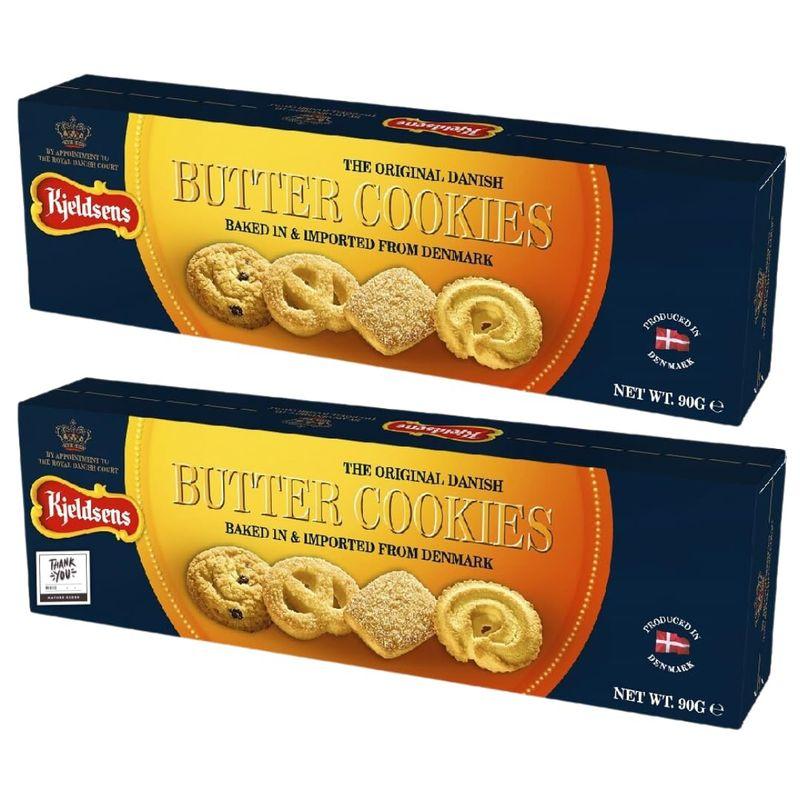ケルドセン バタークッキー 4種 アソート 90g×2個 Kjeldsens Butter Cookies 90g (Pack of 2