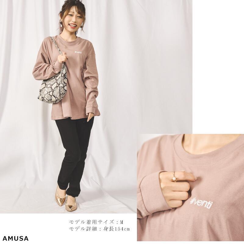 爆買 送料無料ロゴ ロンティー 長袖 tシャツ レディース ロンt 華奢