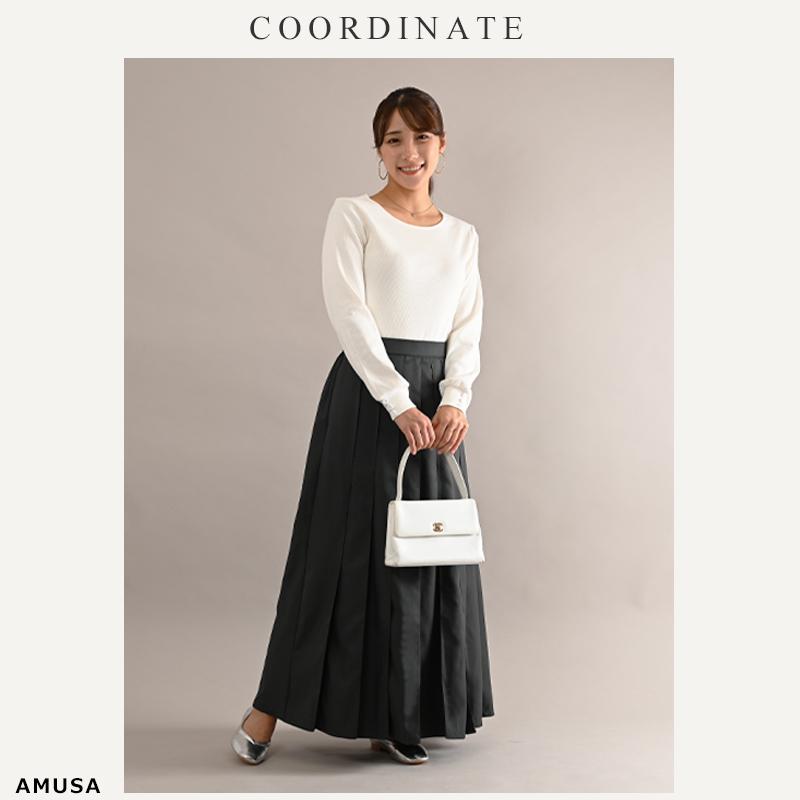 【未使用級 レアデザイン】プリーツプリーズ ロングスカート L コミック 漫画 送料無料カラバリ6色 3丈サイズ 袴風 タック プリーツ ロング