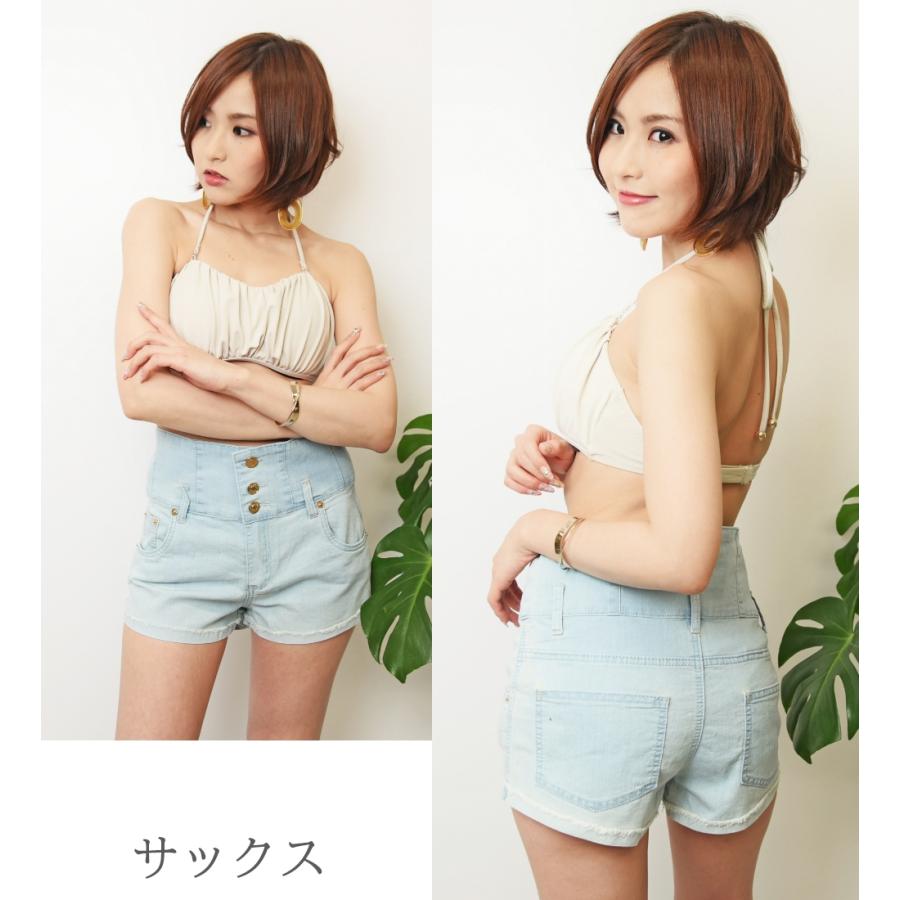 送料無料水陸両用ハイウエストウォーターデニムパンツ レディース 女性