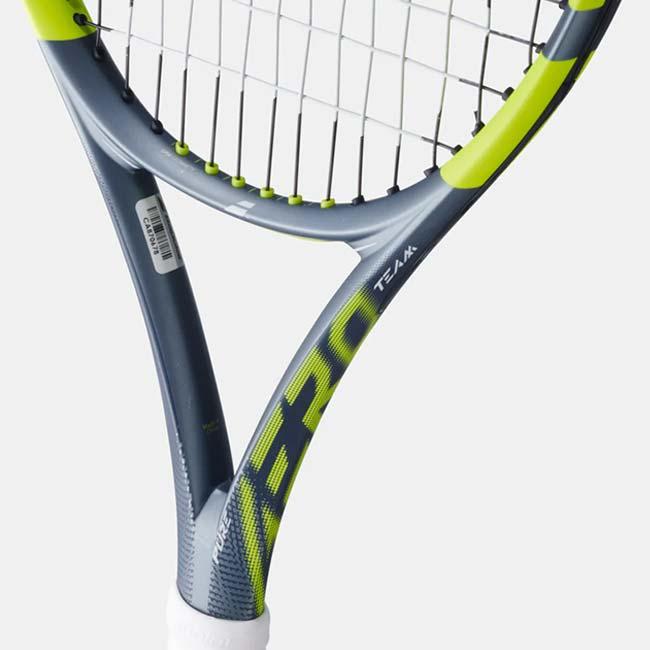 バボラ(Babolat) 2026 Pure Aero TEAM ピュアアエロチーム (285g) 海外正規品 硬式テニスラケット 101571-100 グレー×イエロー×ホワイト(26y1m)[NC] | Babolat | 04