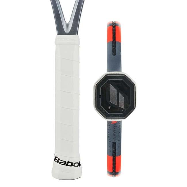 バボラ(Babolat) 2025 PURE STRIKE 100 16×19 ピュアストライク100 16×19 (300g) 海外正規品 硬式テニスラケット 101579-3018 グレー×Nオレンジ(25y8m)[NC] | Babolat | 09