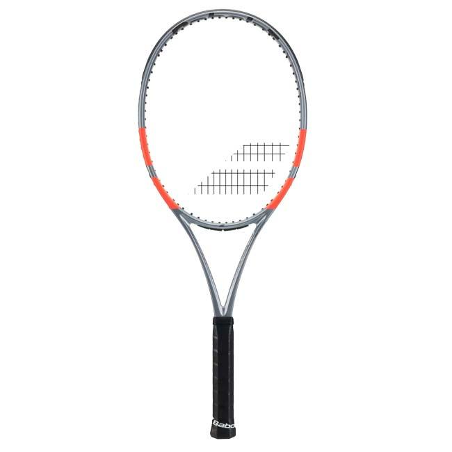 バボラ(Babolat) 2025 PURE STRIKE 100 16×20 ピュアストライク100 16×20 (305g) 海外正規品 硬式テニスラケット 101576-3018 グレー×Nオレンジ(25y8m)[NC] | Babolat | 01