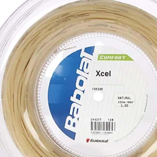 バボラ(Babolat) Xcel エクセル 1.35mm 200Mロール 硬式テニス マルチフィラメントガット 243110 ナチュラル(25y12m) | Babolat | 01