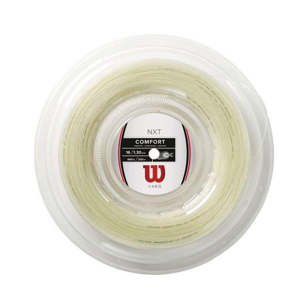 ウィルソン(Wilson) NXT16／17 (1.30mm／1.24mm) 200Mロール 硬式テニスガット マルチフィラメントガット ナチュラルカラー | Wilson