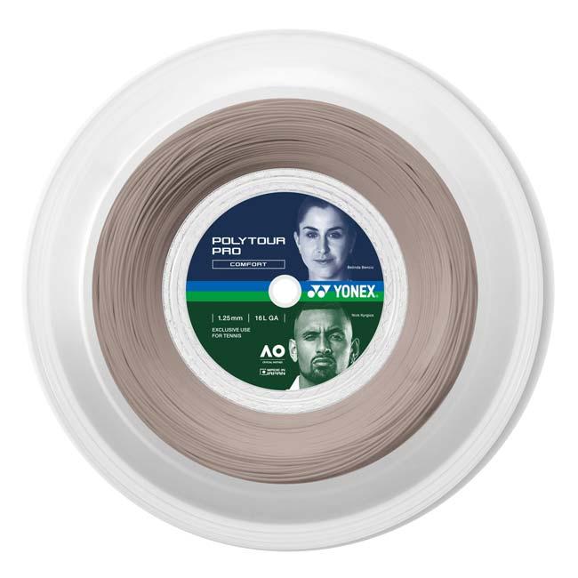 ヨネックス(YONEX) ポリツアープロ 1.15／1.20／1.25／1.30mm 200Mロール 硬式テニス ポリエステルガット 国内正規品 PTP-291 Wグレー(26y9m) | YONEX