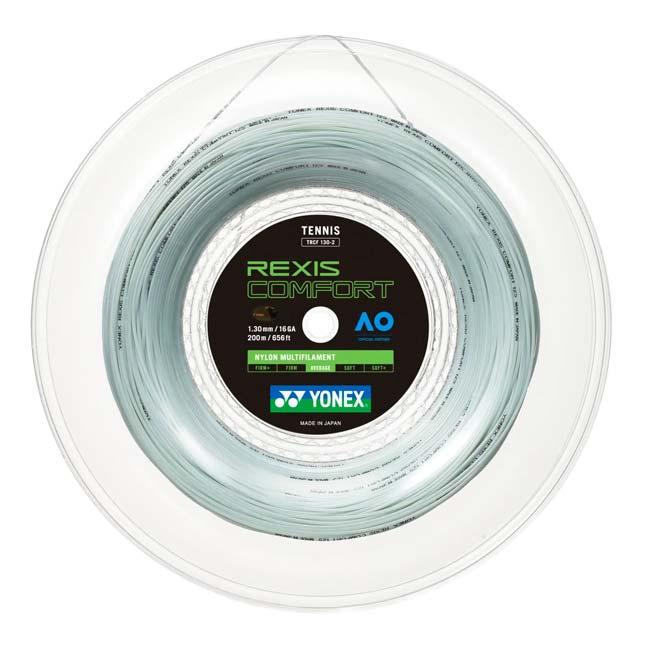 ヨネックス(YONEX) レクシス コンフォート 1.25mm／1.30mm 200Mロール マルチフィラメントガット TRCF125／TRCF130-570 クールホワイト(23y7m) | YONEX