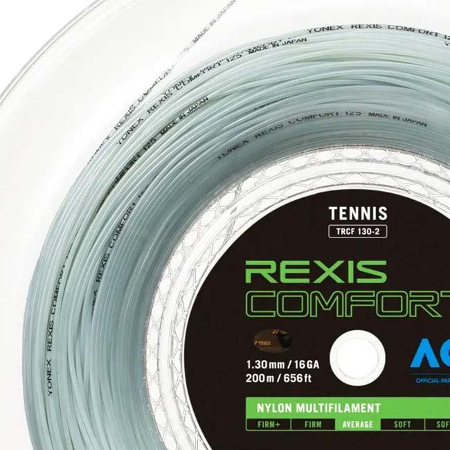 ヨネックス(YONEX) レクシス コンフォート 1.25mm／1.30mm 200Mロール マルチフィラメントガット TRCF125／TRCF130-570 クールホワイト(23y7m) | YONEX | 01