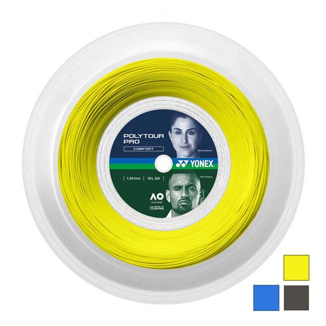 ヨネックス(YONEX) ポリツアープロ(1.15／1.20／1.25／1.30mm) 200Mロール 硬式テニスポリエステル ガット PTP115／120／125／130-2※並行輸入品 | YONEX