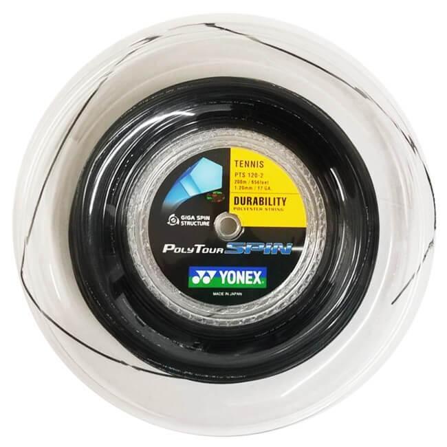 ヨネックス(YONEX) ポリツアースピン(1.20／125mm) 200Mロール 硬式テニスポリエステル PTS120-2／PTGSPN-2-007 ブラック※並行輸入品※ | YONEX