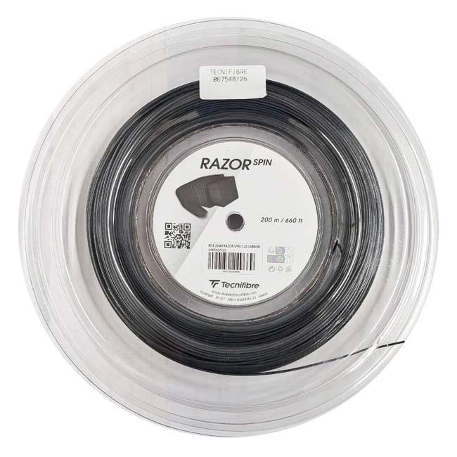 テクニファイバー(Tecnifibre) RAZOR SPIN レーザースピン 1.15／1.20／1.25／1.30mm 200Mロール 硬式テニス ポリエステルガット 04RRASPI-CBN(26y5m) | Tecnifibre | 01