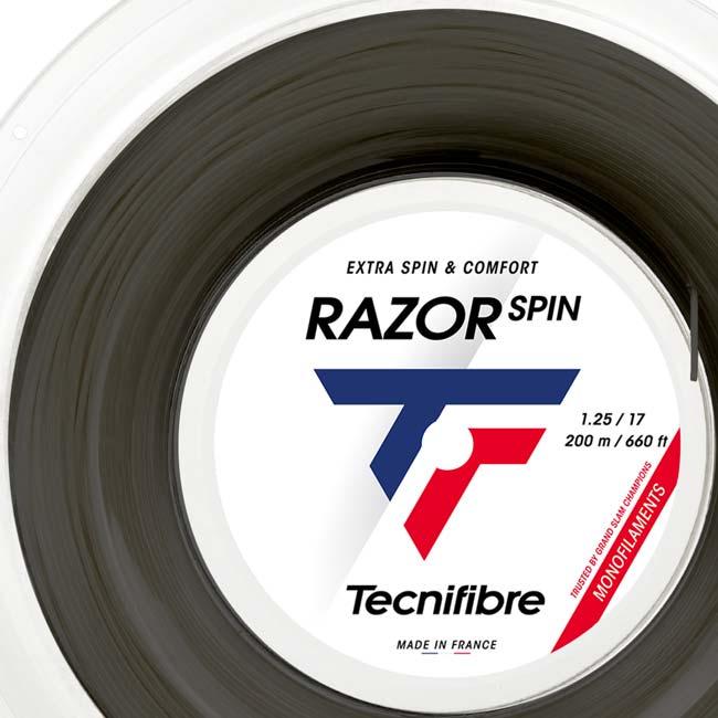 テクニファイバー(Tecnifibre) RAZOR SPIN レーザースピン 1.15／1.20／1.25／1.30mm 200Mロール 硬式テニス ポリエステルガット 04RRASPI-CBN(26y5m) | Tecnifibre | 02