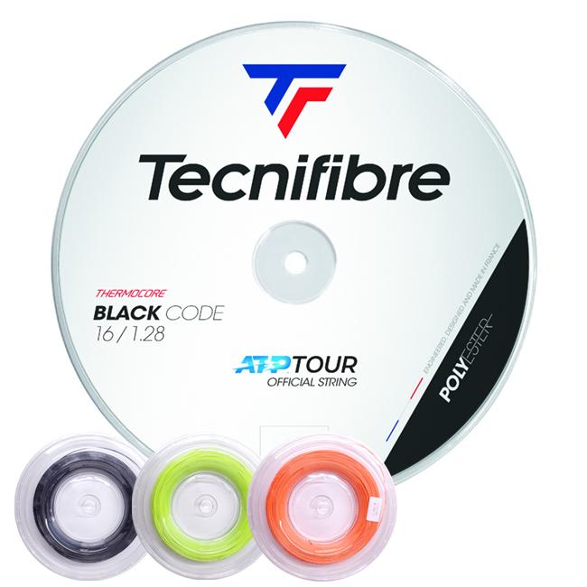 テクニファイバー(Tecnifibre) BLACK CODE ブラックコード 200Mロール (118／124／128／132) Black／Fire／Lime 硬式テニス ポリエステル ガット | 