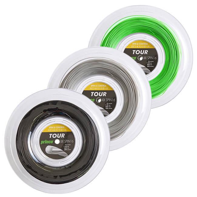 プリンス(Prince) TOUR XX SPIN ツアー XX スピン 1.25mm／1.30mm 200Mロール 硬式テニス ポリエステルガット 7JJ025／7JJ026(22y3m) | Prince