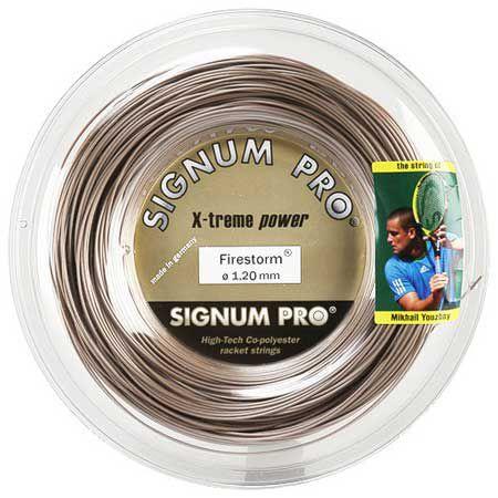 シグナムプロ ファイヤーストーム(120／125／130) 200Mロール 硬式テニス ポリエステル ガット (Signum Firestorm 200ｍ roll strings) | 