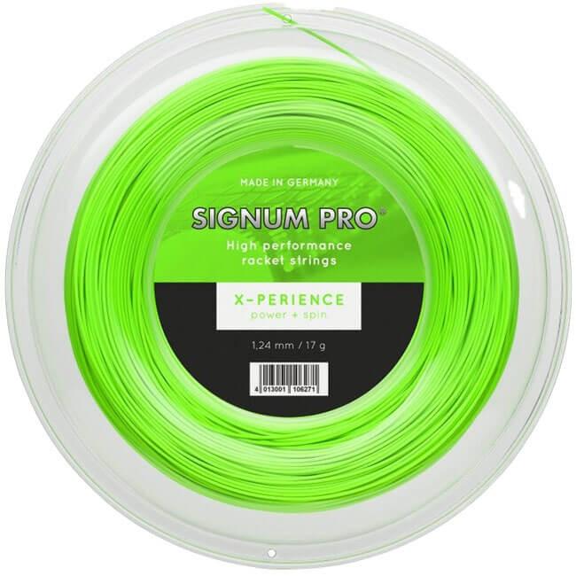 シグナムプロ(SignumPro) X-PERIENCE エクスペリエンス(1.18／1.24／1.30mm) 200Mロール 硬式テニス ポリエステルガット