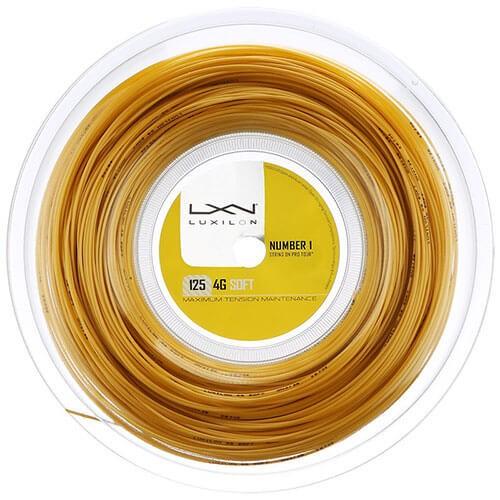 ルキシロン 4G ソフト(1.25mm) 200Mロール WRZ990143硬式テニス ポリエステル ガット(Luxilon 4G Soft 200m String Reel)(16y7m) | 