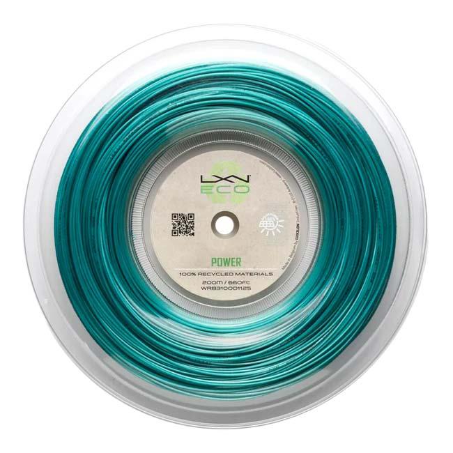 ルキシロン(Luxilon) ECO POWER 125 エコ パワー125 (1.25mm) 200Mロール 硬式テニス ポリエステルガット WR8310001125-ティール(24y4m) | 