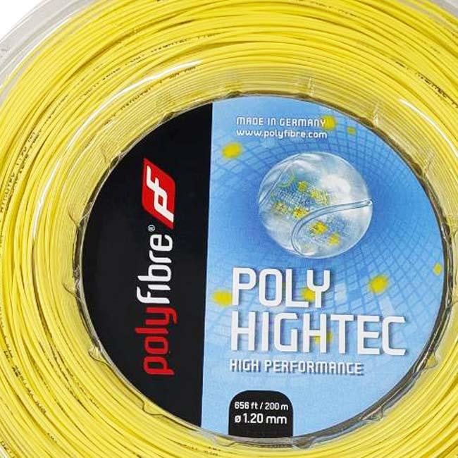 ポリファイバー(Polyfibre) ポリハイテック 1.10／1.15／1.20／1.25／1.30mm イエロー 200Mロール 硬式テニス ポリエステルガット(26y4m) |  | 02
