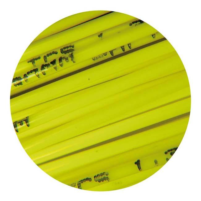 ポリファイバー(Polyfibre) ポリハイテック 1.10／1.15／1.20／1.25／1.30mm イエロー 200Mロール 硬式テニス ポリエステルガット(26y4m) |  | 03