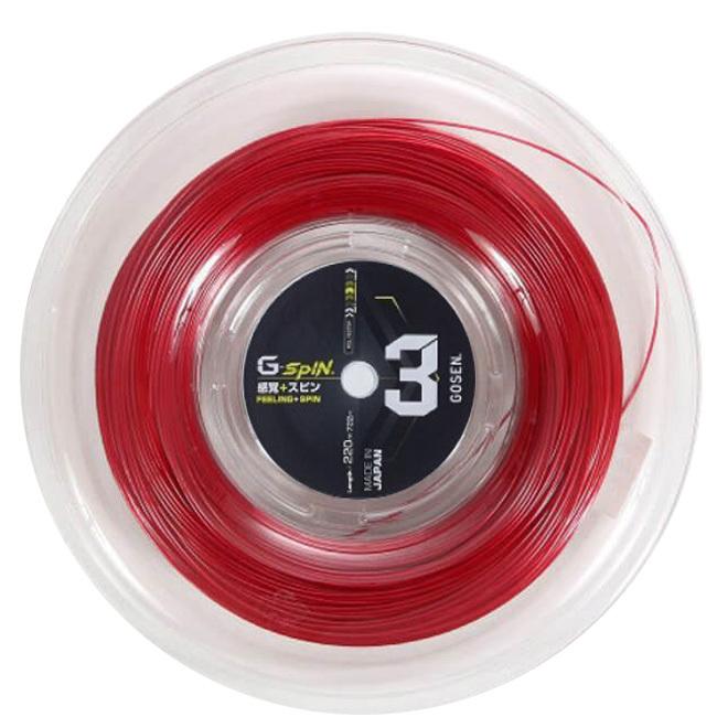 ゴーセン(Gosen) G-SPIN3 ジースピン3 17GA／16LGA 220Mロール 硬式テニス ポリエステルガット TSGS312／TSGS302(20y7m) | GOSEN | 02