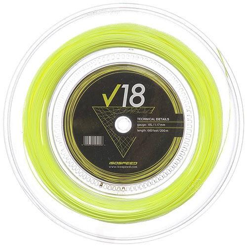 イソスピード タッチポリ V18 (1.12mm／1.17mm) 200mロール 硬式テニスガット ポリエステル(ISOSPEED Touch Poly V18)(16y12m) | 