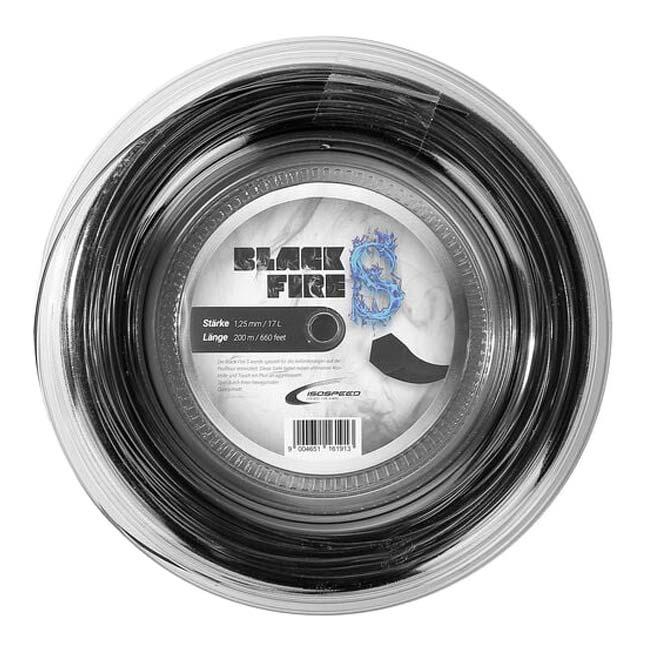 イソスピード(Isospeed) BLACK FIRE S ブラックファイア エス 1.25mm 200Mロール 硬式テニス ポリエステルガット(25y12m) | 
