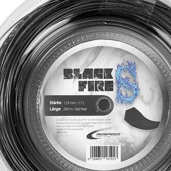 イソスピード(Isospeed) BLACK FIRE S ブラックファイア エス 1.25mm 200Mロール 硬式テニス ポリエステルガット(25y12m) |  | 01