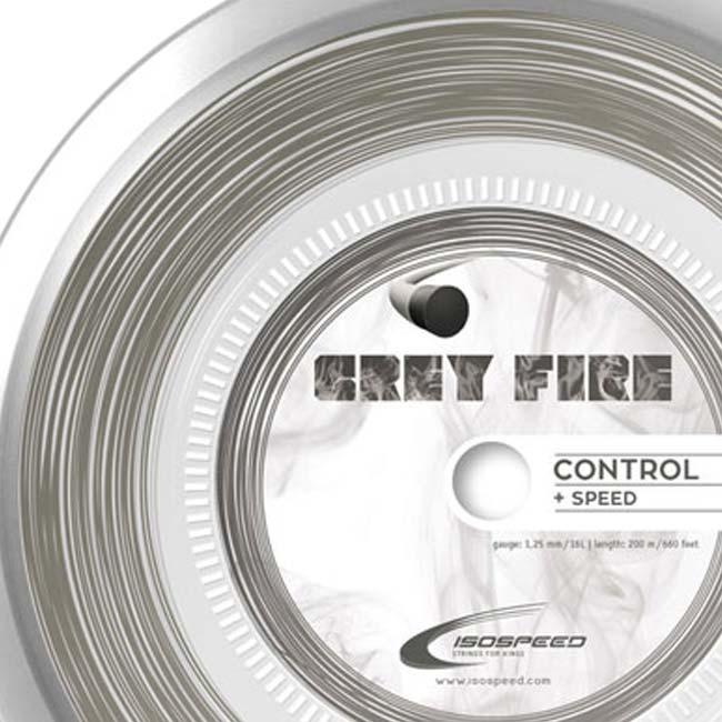 イソスピード(Isospeed) GREY FIRE グレーファイア 1.25mm／1.30mm 200Mロール 硬式テニス ポリエステルガット(25y12m) |  | 01
