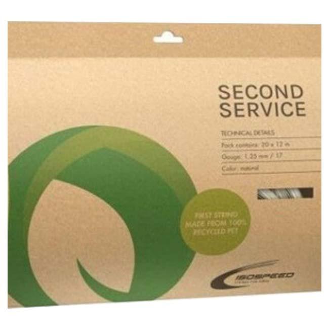 20張セット パッケージ品 イソスピード(Isospeed) SECOND SERVICE セカンドサービス 17／1.25mm 12m×20 硬式テニス ポリエステルガット(25y12m) |  | 01