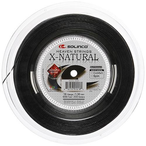 ソリンコ Xナチュラル(1.20mm ／ 1.30mm) 200Mロール 硬式テニスガット マルチフィラメント Solinco X-NATURAL strings(16y１m) | 