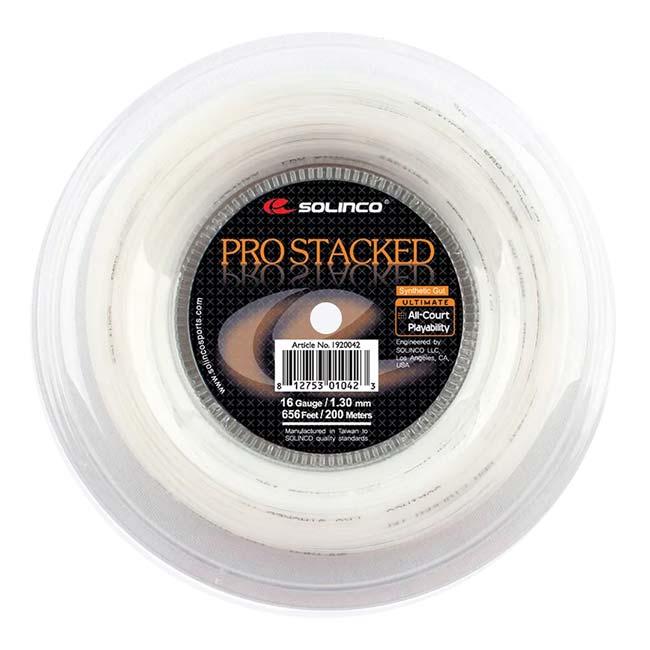 ソリンコ(SOLINCO) PRO STACKED プロスタック (1.20／1.30／1.35) 200Mロール 硬式テニス ナイロンモノフィラメントガット (23y3m) | 