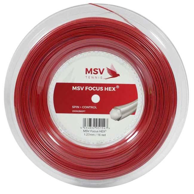 MSV フォーカスヘックス(1.10／1.18／1.23／1.27mm) 200Mロール 硬式テニス ポリエステル ガットMSV Focus HEX(1.10／1.18／1.23／1.27mm) 200ｍ roll strings |  | 04