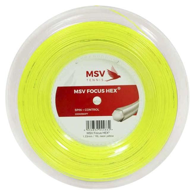 MSV フォーカスヘックス(1.10／1.18／1.23／1.27mm) 200Mロール 硬式テニス ポリエステル ガットMSV Focus HEX(1.10／1.18／1.23／1.27mm) 200ｍ roll strings |  | 09