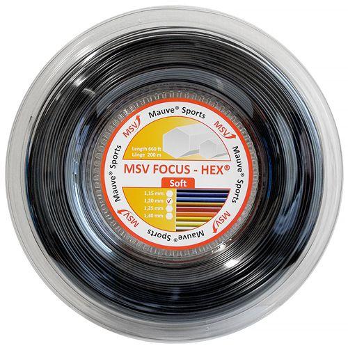 MSV フォーカスヘックス ソフト (1.15／1.20／1.25mm) 200Mロール 硬式テニス ポリエステル ガット(MSV Focus HEX Soft 200ｍ roll strings)(15y2m)｜amuse37