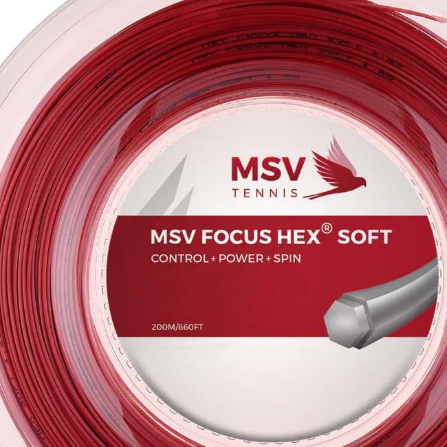 MSV  Focus HEX Soft フォーカスヘックス ソフト (1.15／1.20／1.25／1.30mm) 200Mロール 硬式テニス ポリエステル ガット(15y2m) |  | 11