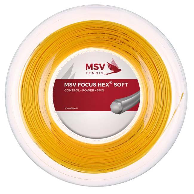 MSV  Focus HEX Soft フォーカスヘックス ソフト (1.15／1.20／1.25／1.30mm) 200Mロール 硬式テニス ポリエステル ガット(15y2m) |  | 06