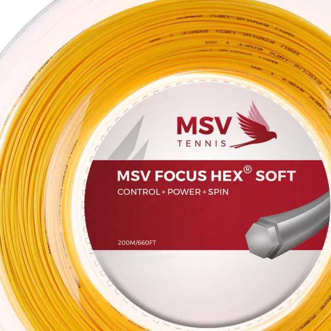 MSV  Focus HEX Soft フォーカスヘックス ソフト (1.15／1.20／1.25／1.30mm) 200Mロール 硬式テニス ポリエステル ガット(15y2m) |  | 07