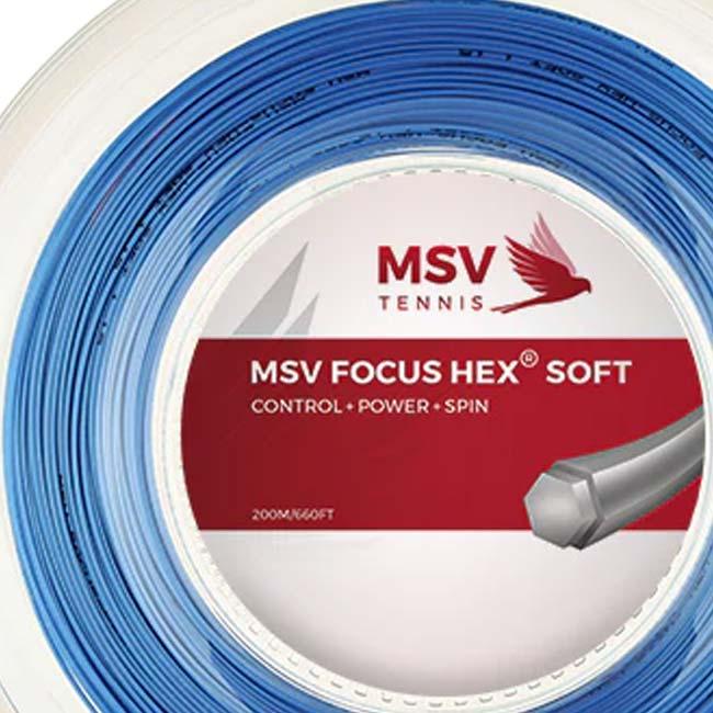 MSV  Focus HEX Soft フォーカスヘックス ソフト (1.15／1.20／1.25／1.30mm) 200Mロール 硬式テニス ポリエステル ガット(15y2m) |  | 09
