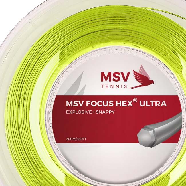 MSV Focus HEX ULTRA  フォーカスヘックス ウルトラ (1.10／1.15／1.20／1.25／1.30mm) 200Mロール 硬式テニスガット ポリエステルガット(16y4m) |  | 07