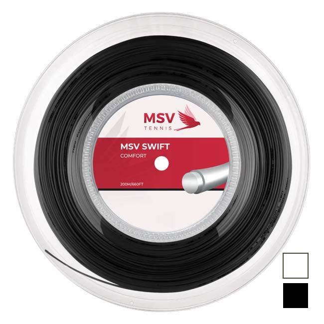 MSV(エムエスブイ) SWIFT スイフト 1.25／1.30mm 200Mロール 硬式テニス ポリエステルガット(26y4m) | 