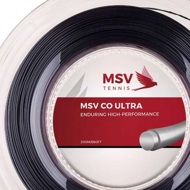 MSV(エムエスブイ) Co ULTRA Coウルトラ 1.20／1.25／1.30mm ブラック 200Mロール 硬式テニス ポリエステルガット(26y4m) |  | 01