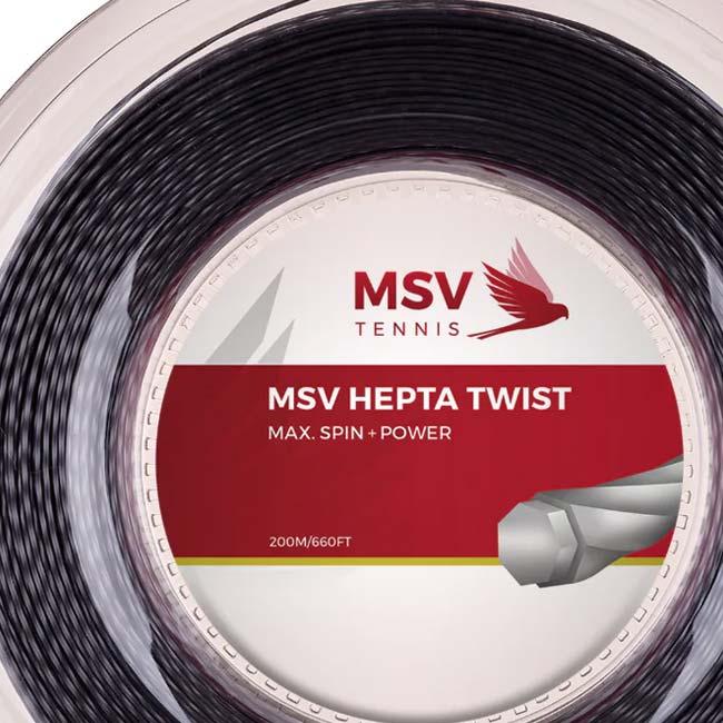MSV(エムエスブイ) HEPTA TWIST ヘプタ ツイスト 1.15／1.20／1.25／1.30mm 200Mロール 硬式テニス ポリエステルガット(26y4m) |  | 05