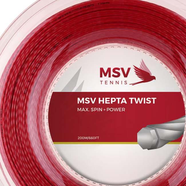 MSV(エムエスブイ) HEPTA TWIST ヘプタ ツイスト 1.15／1.20／1.25／1.30mm 200Mロール 硬式テニス ポリエステルガット(26y4m) |  | 07