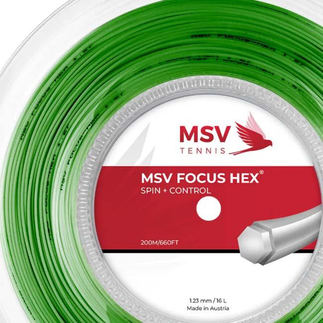 MSV(エムエスブイ) FOCUS HEX フォーカスヘックス 1.10／1.18／1.23／1.27／1.33mm 200Mロール 硬式テニス ポリエステルガット(26y4m) |  | 03