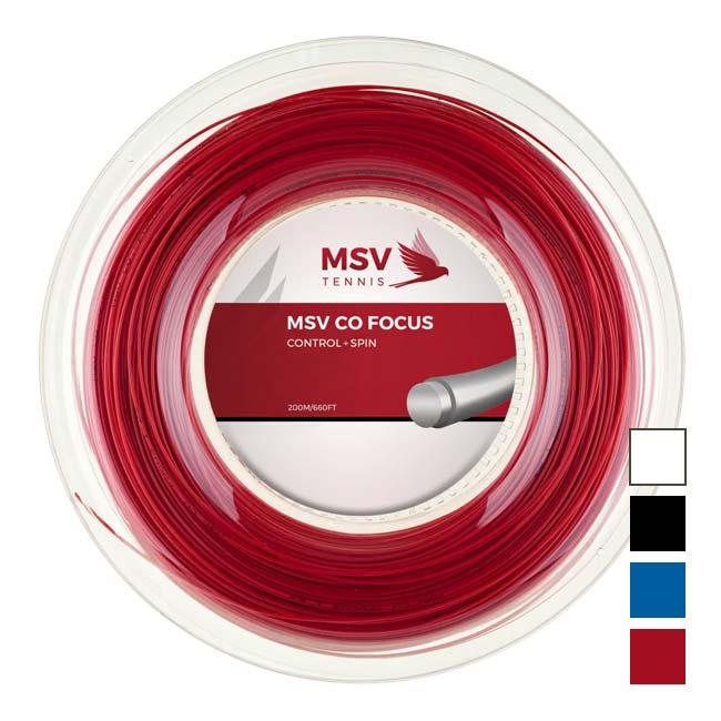 MSV(エムエスブイ) Co Focus Coフォーカス 1.18／1.23／1.27mm 200Mロール 硬式テニス ポリエステルガット(26y4m) | 