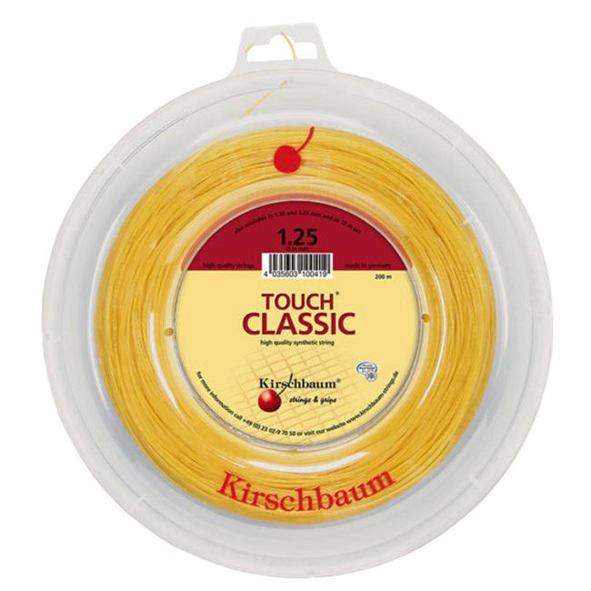 キルシュバウム(Kirschbaum) TOUCH CLASSIC タッチクラシック アンバー (1.25／1.30／1.35mm) 200Mロール 硬式テニス ナイロンモノフィラメントガット (22y1m) | 
