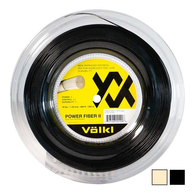 フォルクル(Volkl) POWER FIBER II パワーファイバー2 (1.25mm／1.32ｍｍ) 200Mロール 硬式テニス マルチフィラメントガット(25y3m) | 