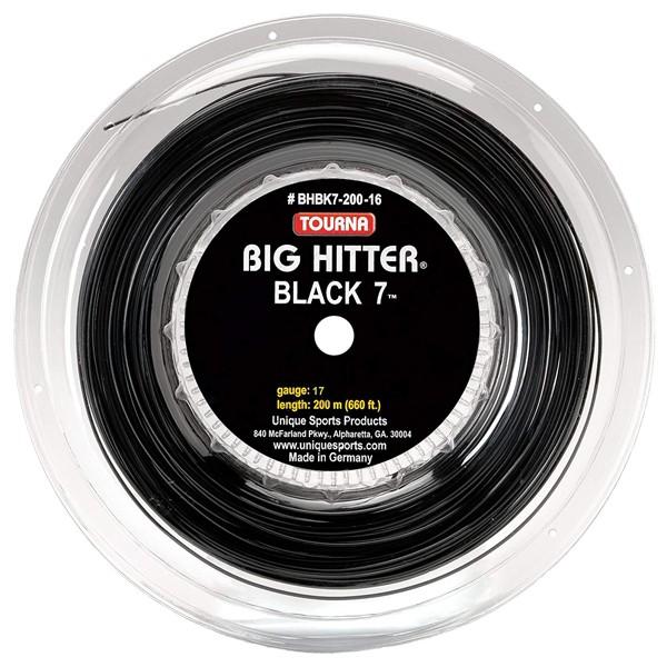 TOURNA(トーナ) ビッグヒッター ブラック7  Black 7(1.20／1.25／1.30mm)220Mロール 硬式テニス ポリエステルガット(18y11m) | 