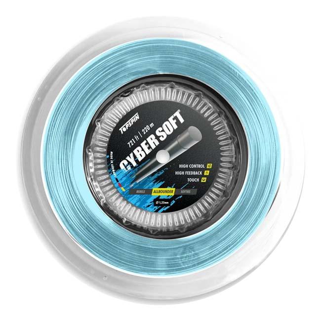 トップスピン(TOPSPIN) Cyber Soft サイバーソフト 1.25mm／1.30mm 220Ｍロール 硬式テニス ポリエステルガット(25y9m) | 